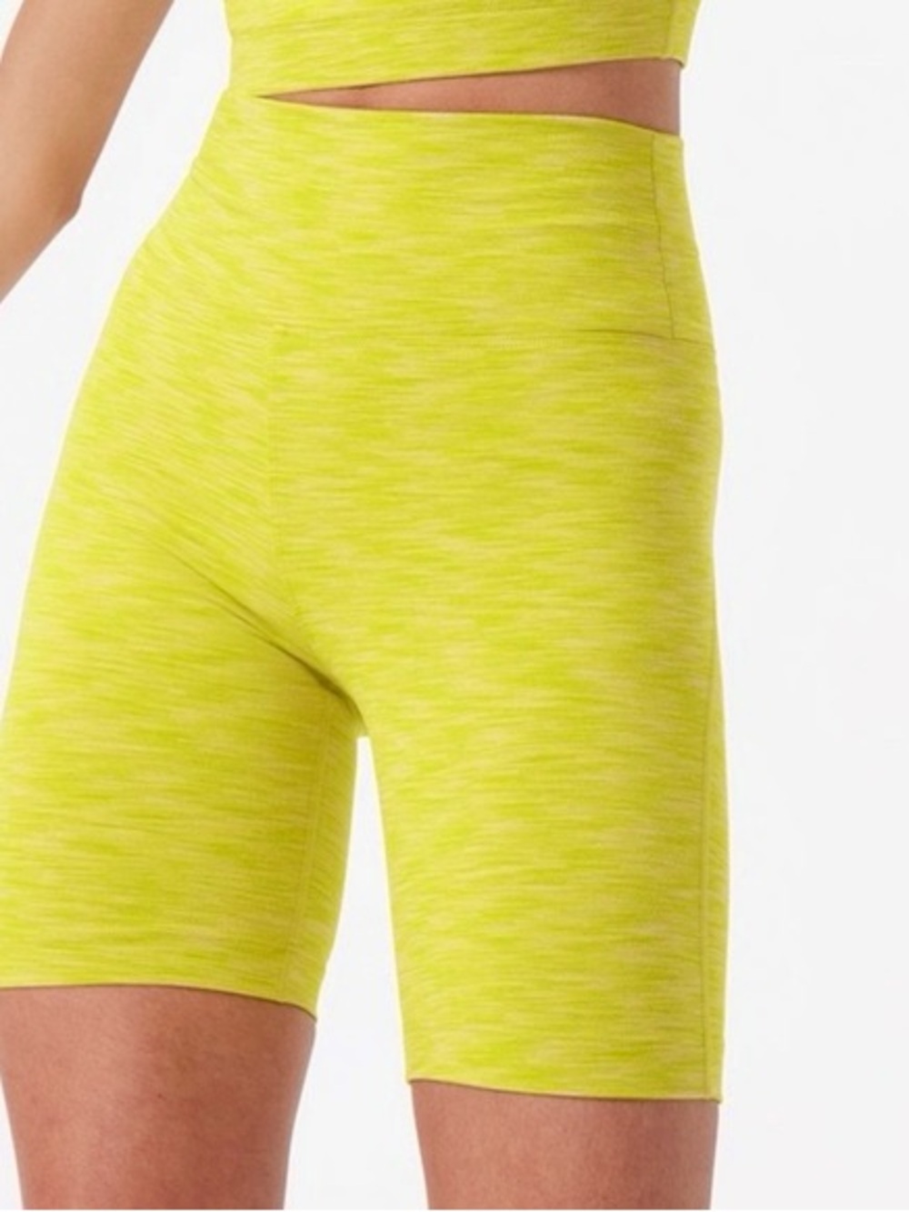 Outdoor Voices Neon Green Active Bike Shorts